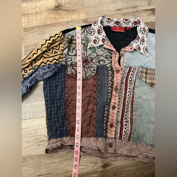 Sacred Threads Multicolor Patchwork Jacket - Picture 5 of 8